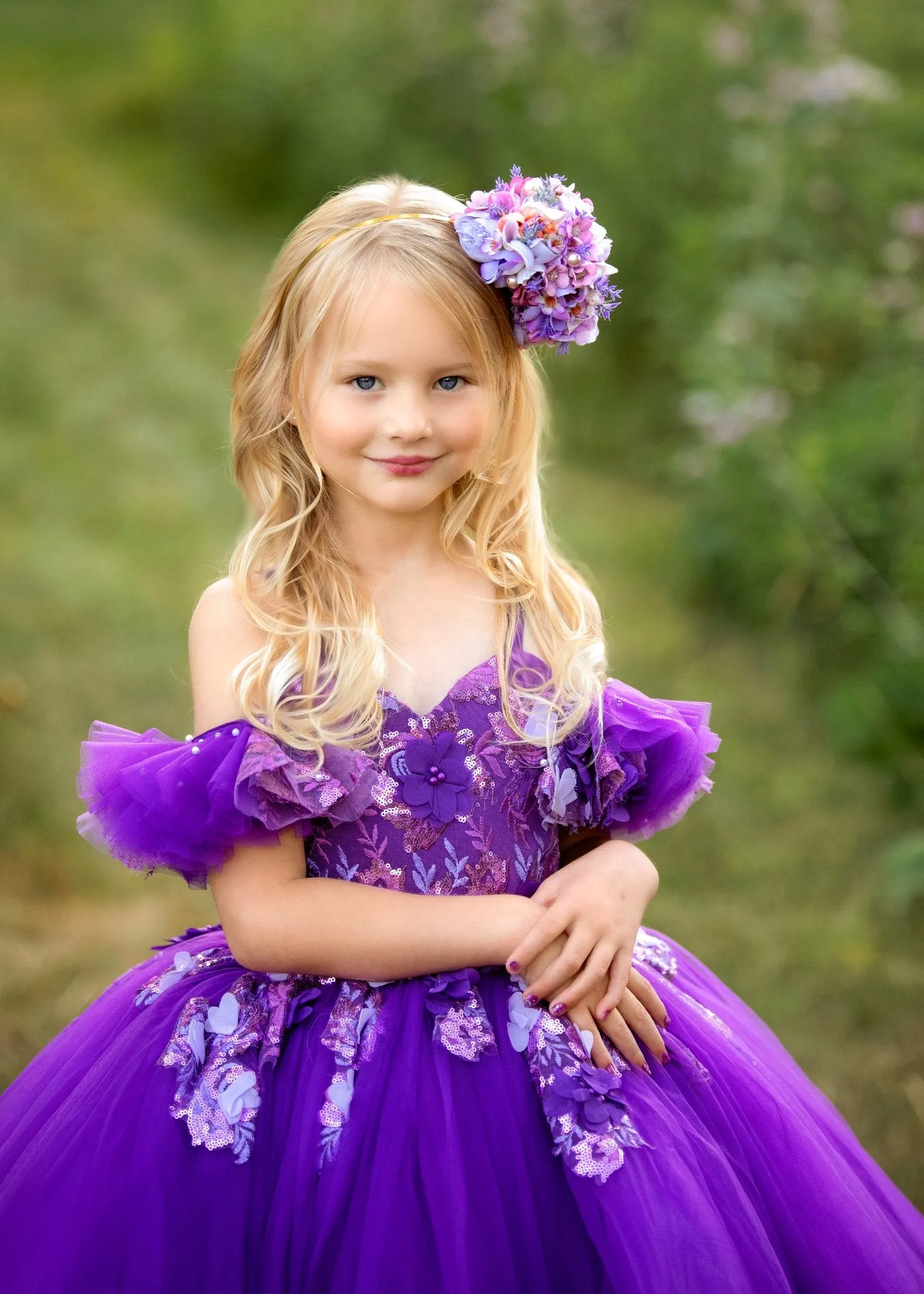 Amethyst-  Floor Length Dress ( 5 Year - Petite 6 Year)