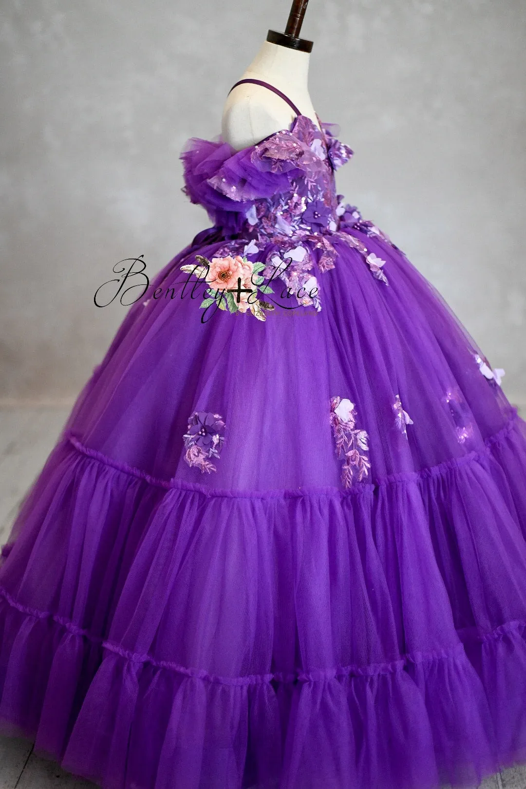 Amethyst-  Floor Length Dress ( 5 Year - Petite 6 Year)