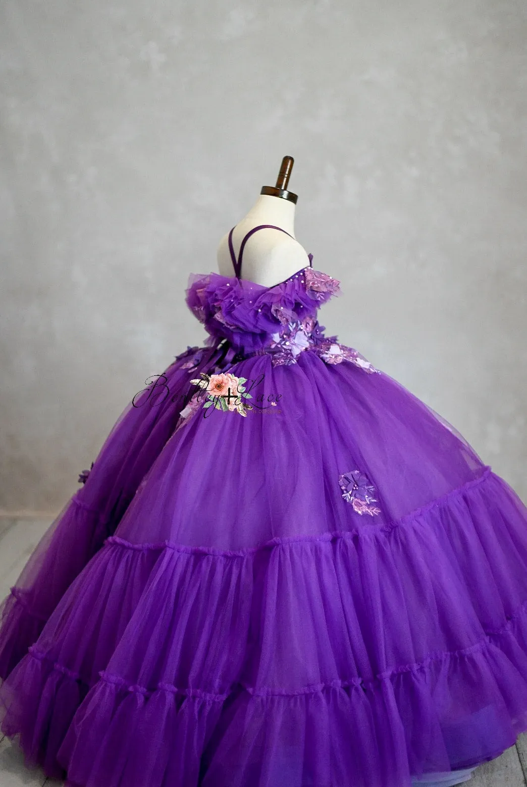 Amethyst-  Floor Length Dress ( 5 Year - Petite 6 Year)