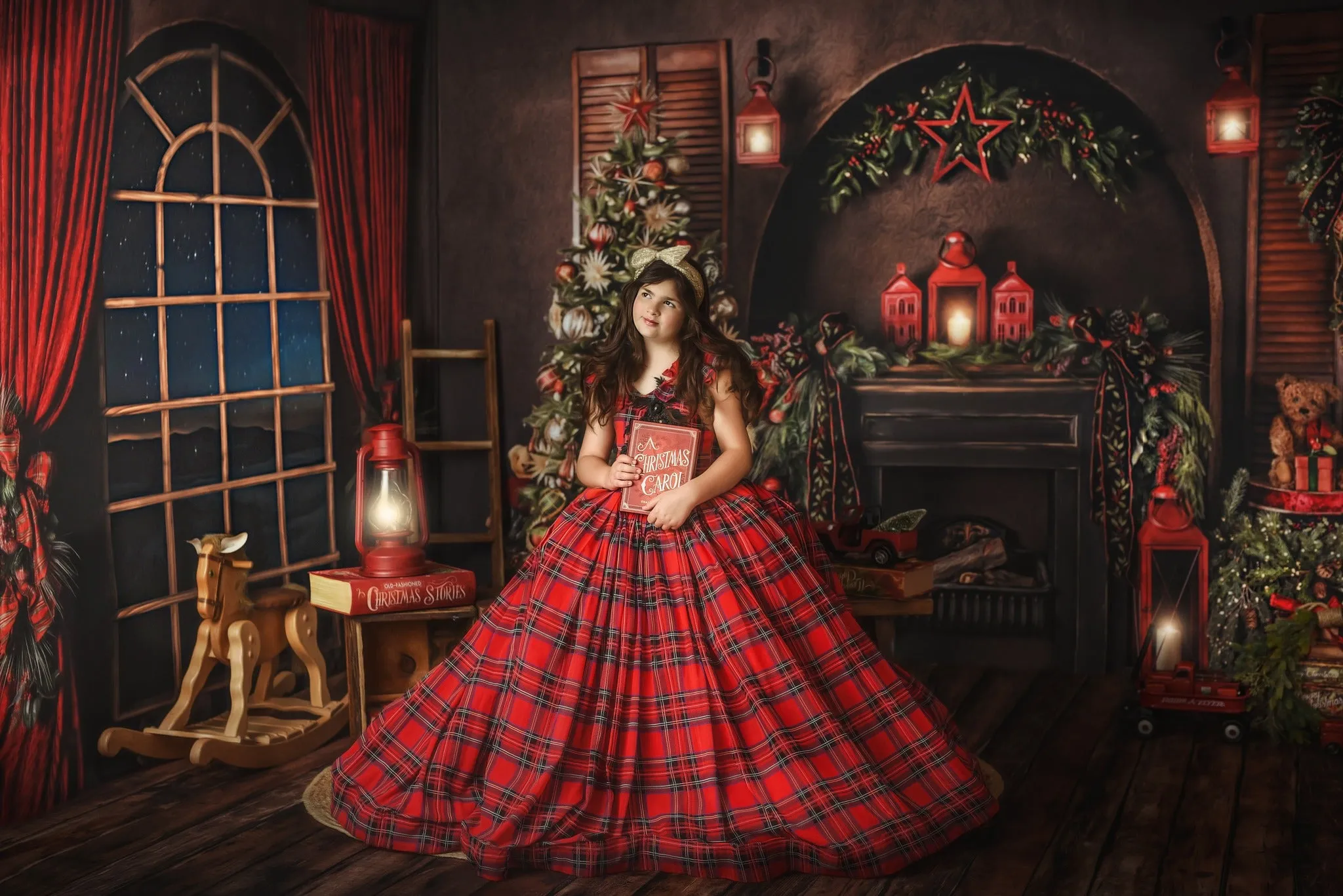 retired euc Couture gown rental: "Carolle -  Red -  Floor Length ( 6 Year - Petite 8 Year)
