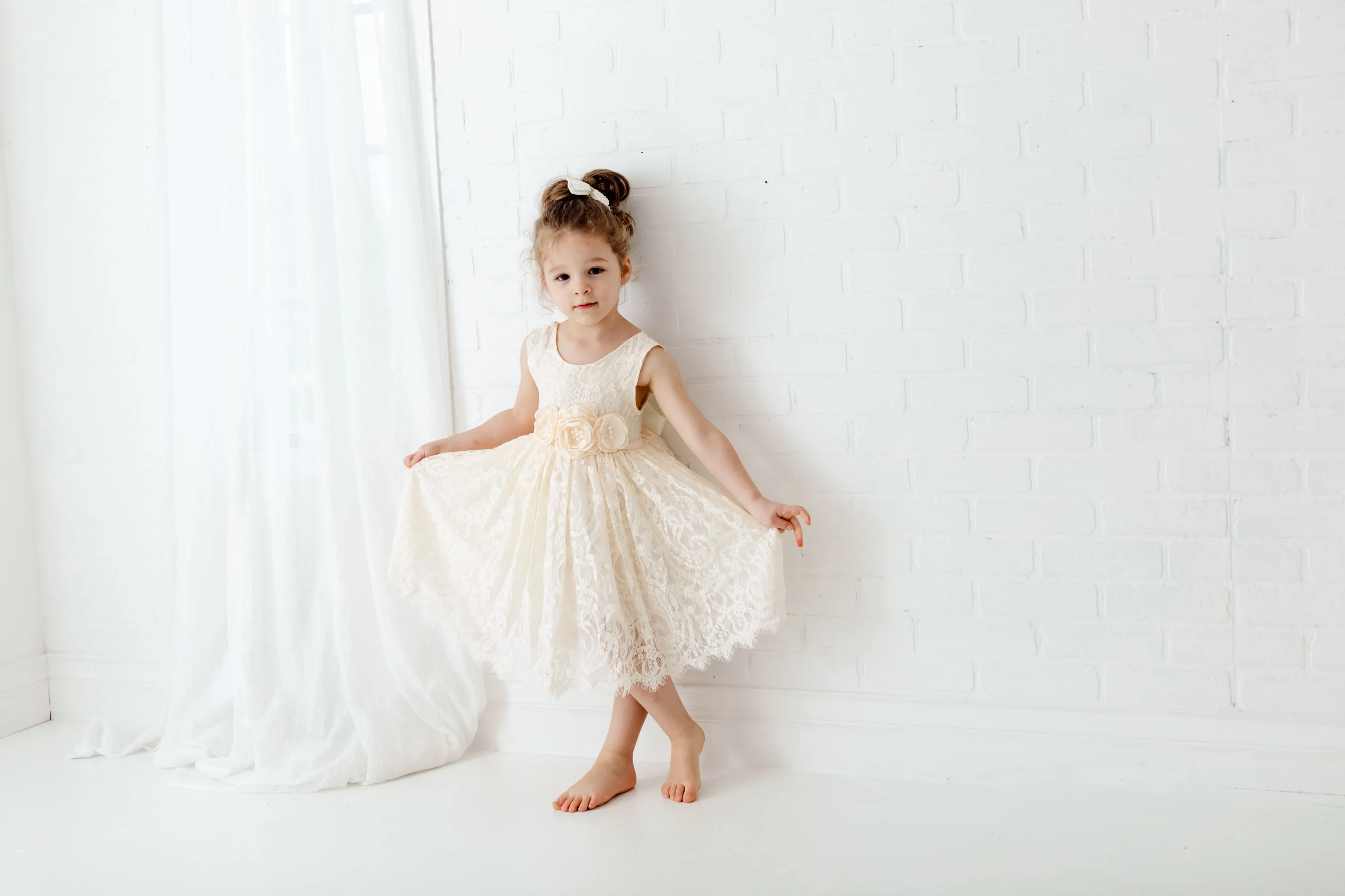 The Lauren Dress - Ivory